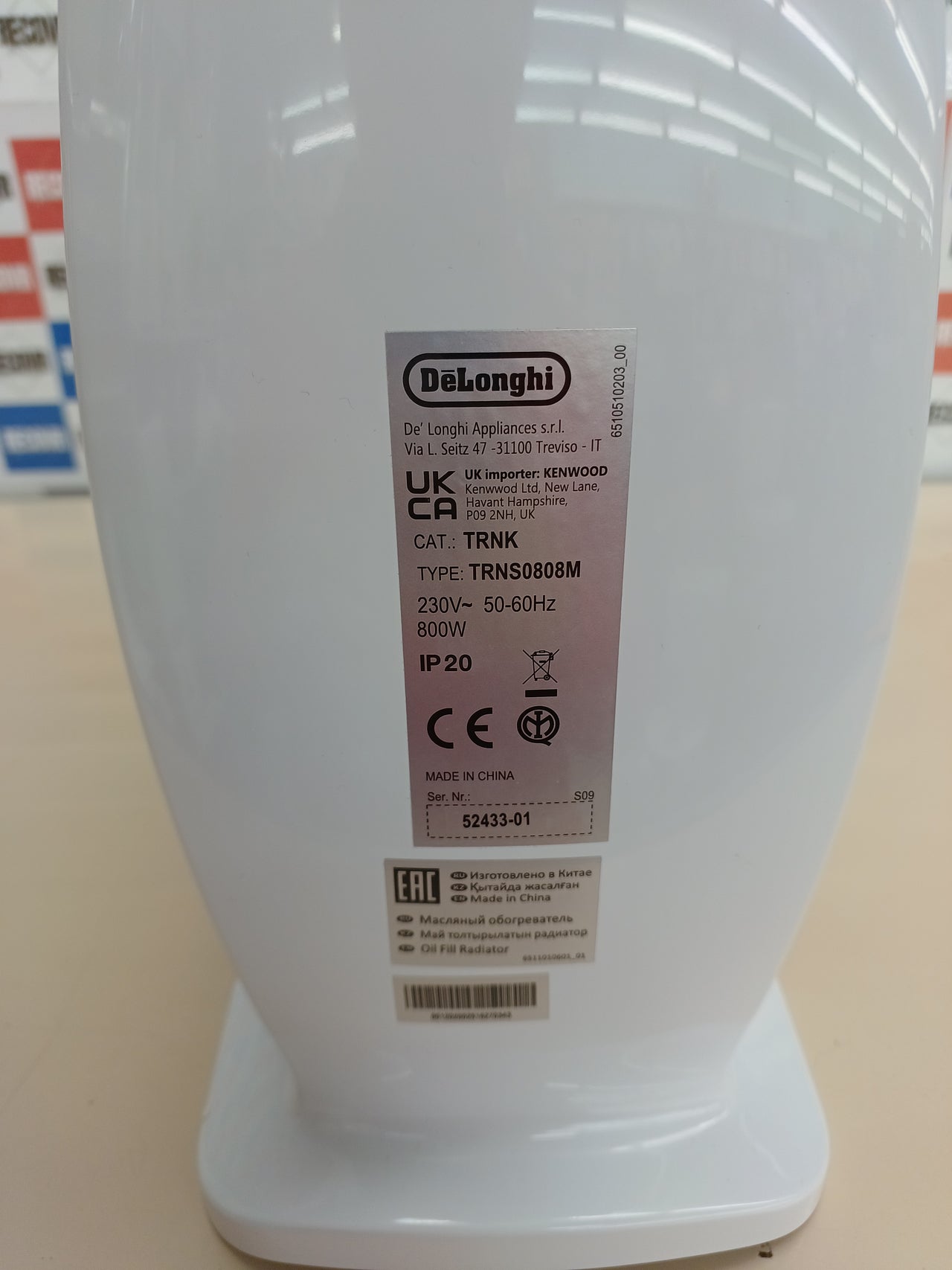 Radiador de Aceite De'Longhi TRNS 0808M 800W