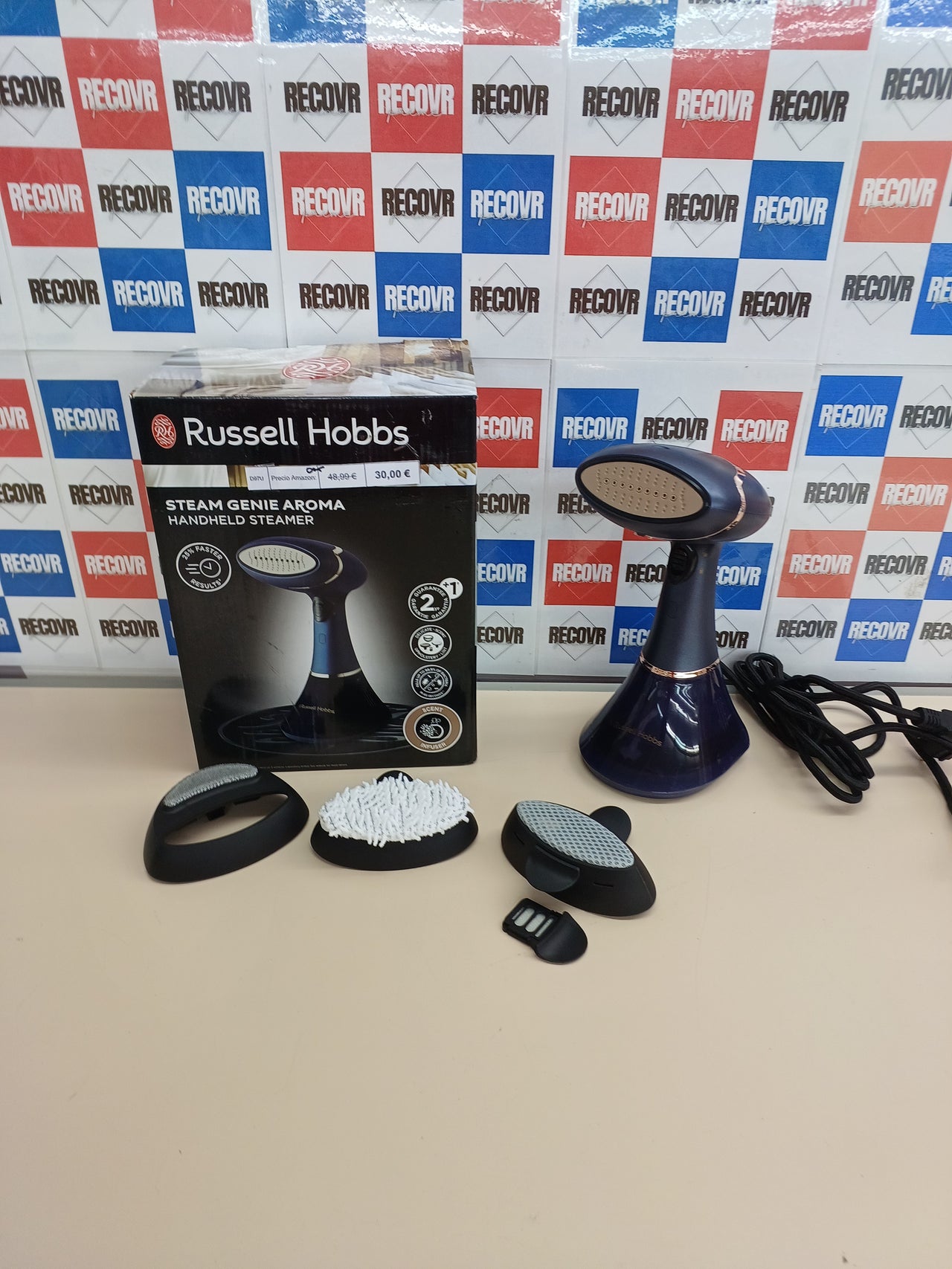 Plancha vertical 1800W con aroma – Russell Hobbs