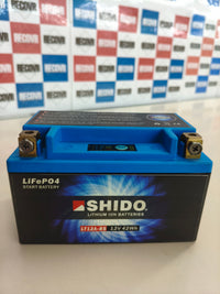 Batería de litio para moto Shido LT12A-BS Lion S azul