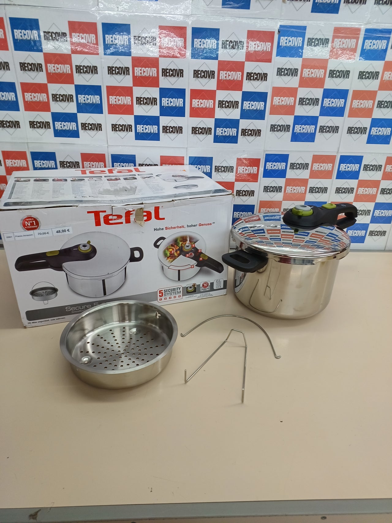 Olla a presión 6 L 2 programas – Tefal