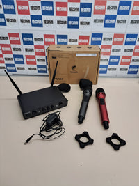 Micrófono inalámbrico TONOR  dual UHF con receptor para karaoke y eventos