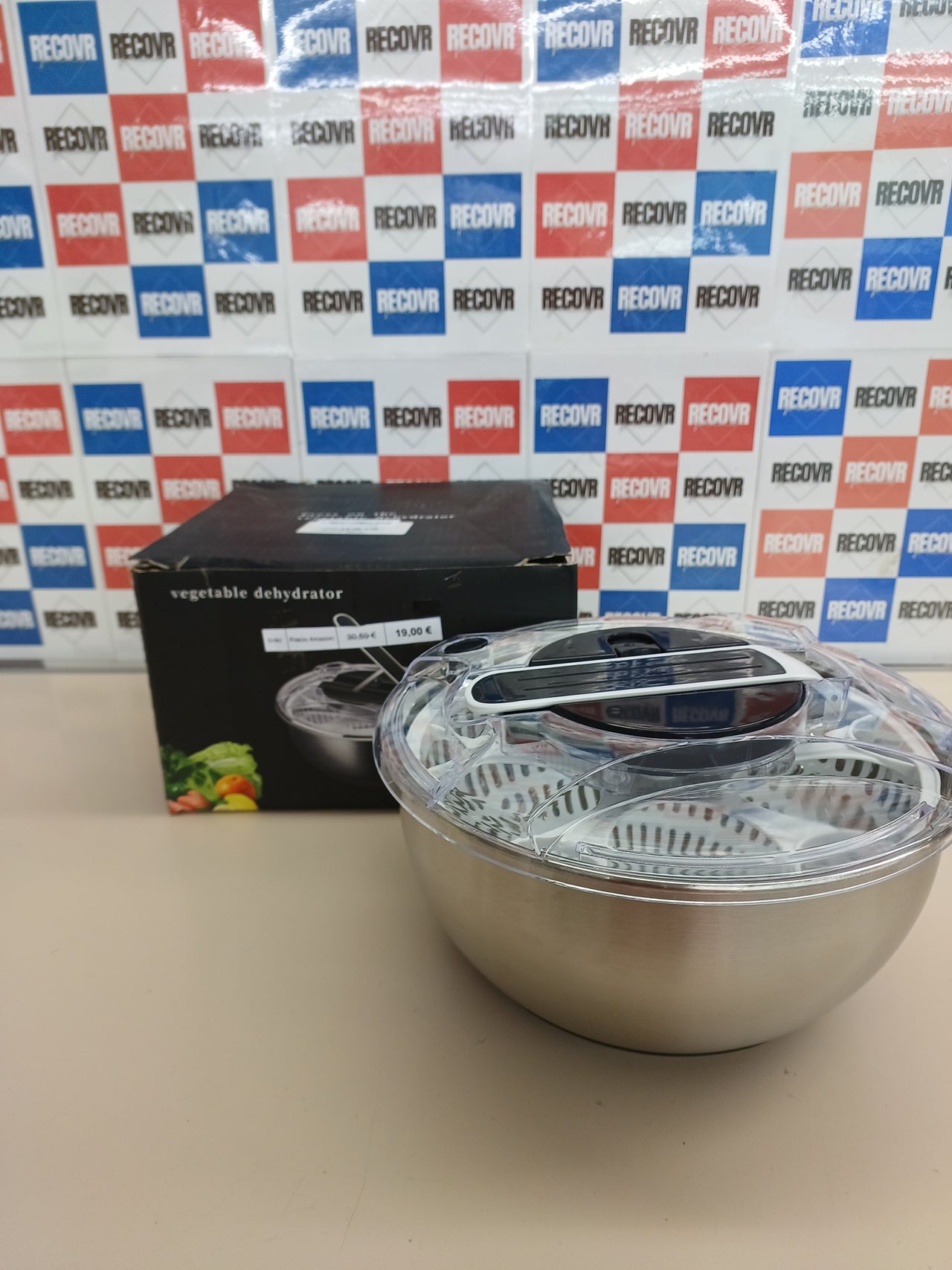 Centrifugadora Lechuga 4,5L de Acero inoxidable