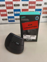 Ratón vertical ergonómico Logitech Lift, gris