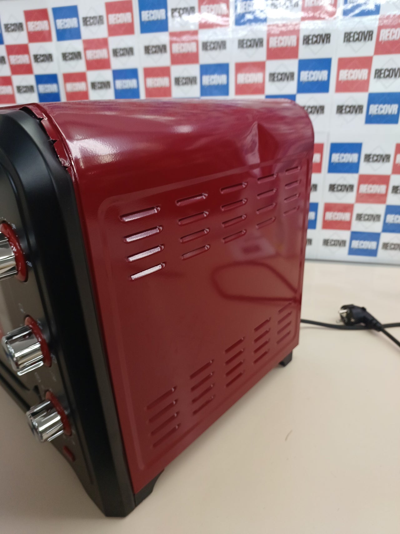 Horno eléctrico 2000W acero rojo - Girmi