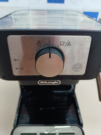 Cafetera bomba 15 bares 1 L negra/plata - De'Longhi Stilosa Premium