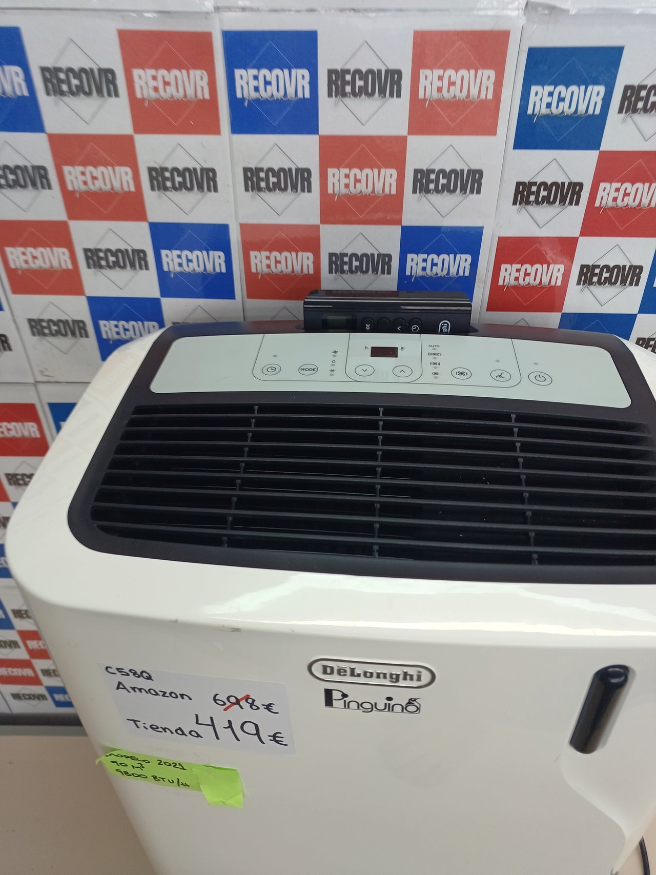 Aire acondicionado portátil 9800 BTU Pinguino De'Longhi