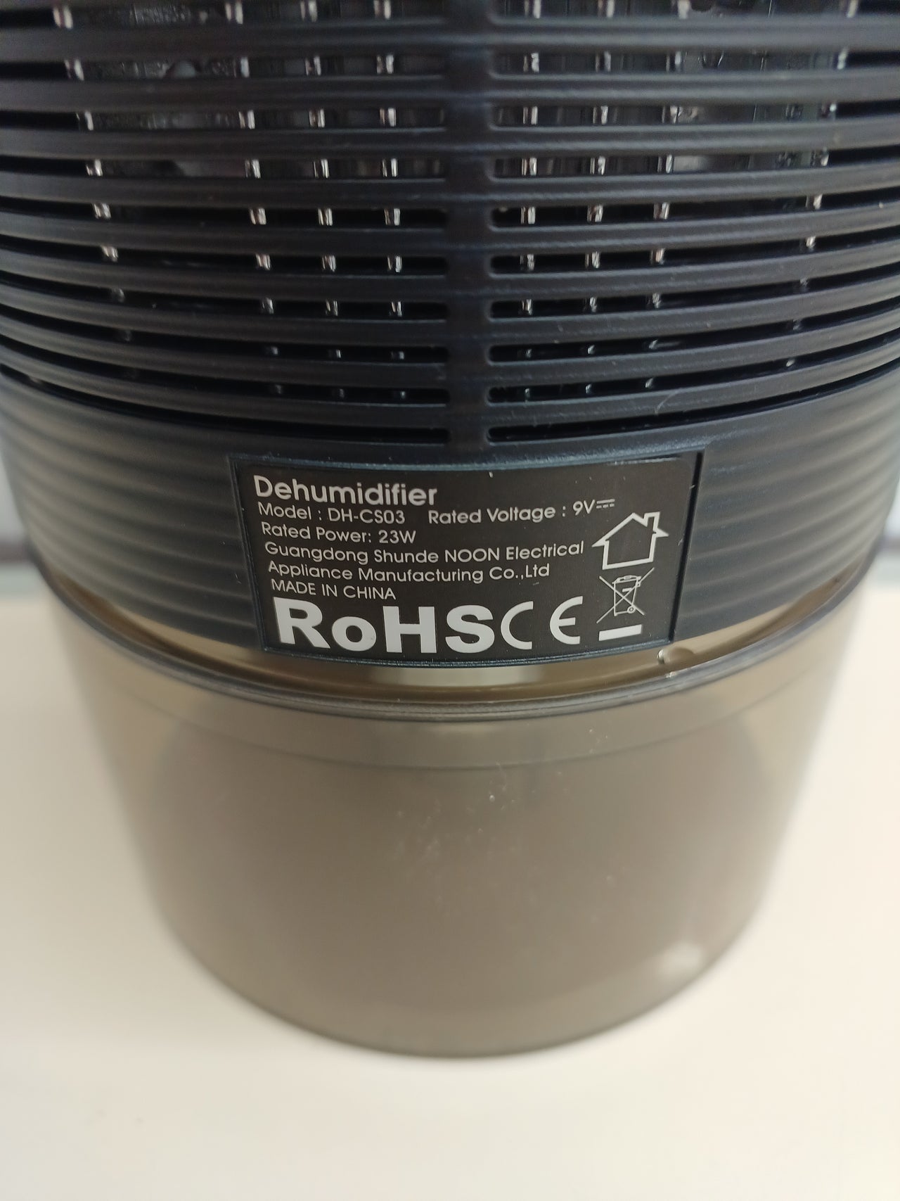 Deshumidificador portátil silencioso con LED VAZZIDEA