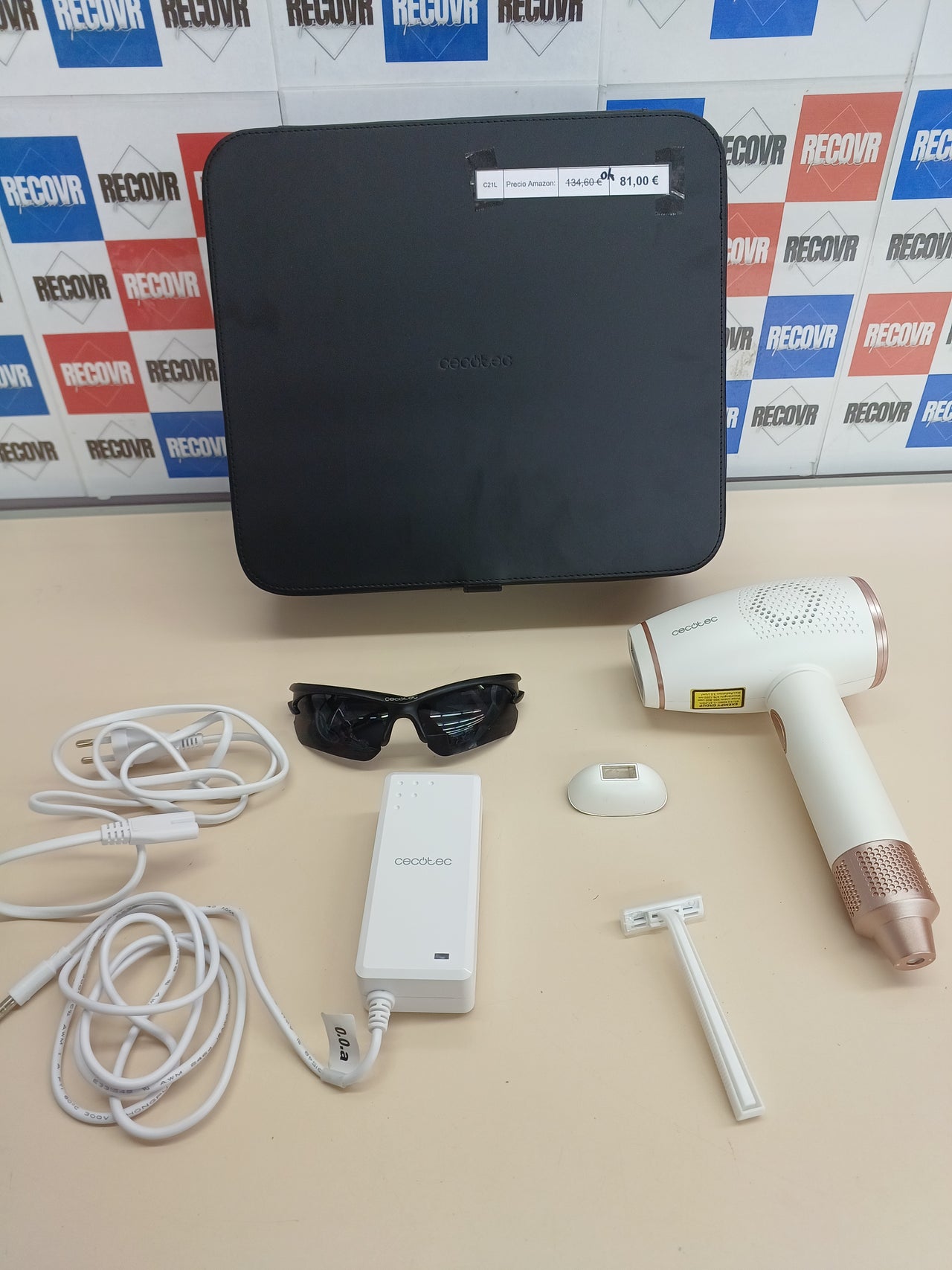 Depiladora IPL Bamba SkinCare 500k pulsos Cecotec.