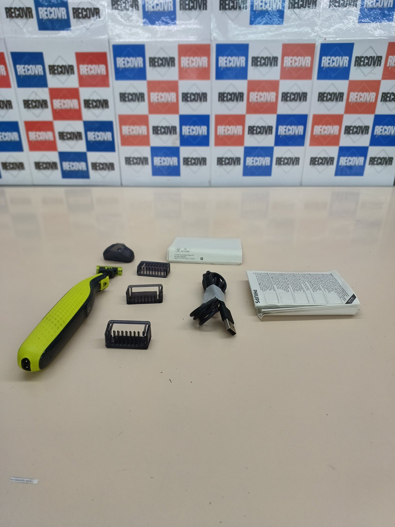 Afeitadora y recortadora facial/corporal OneBlade Philips