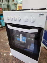 Cocina 50x50 cm gas y horno eléctrico Beko
