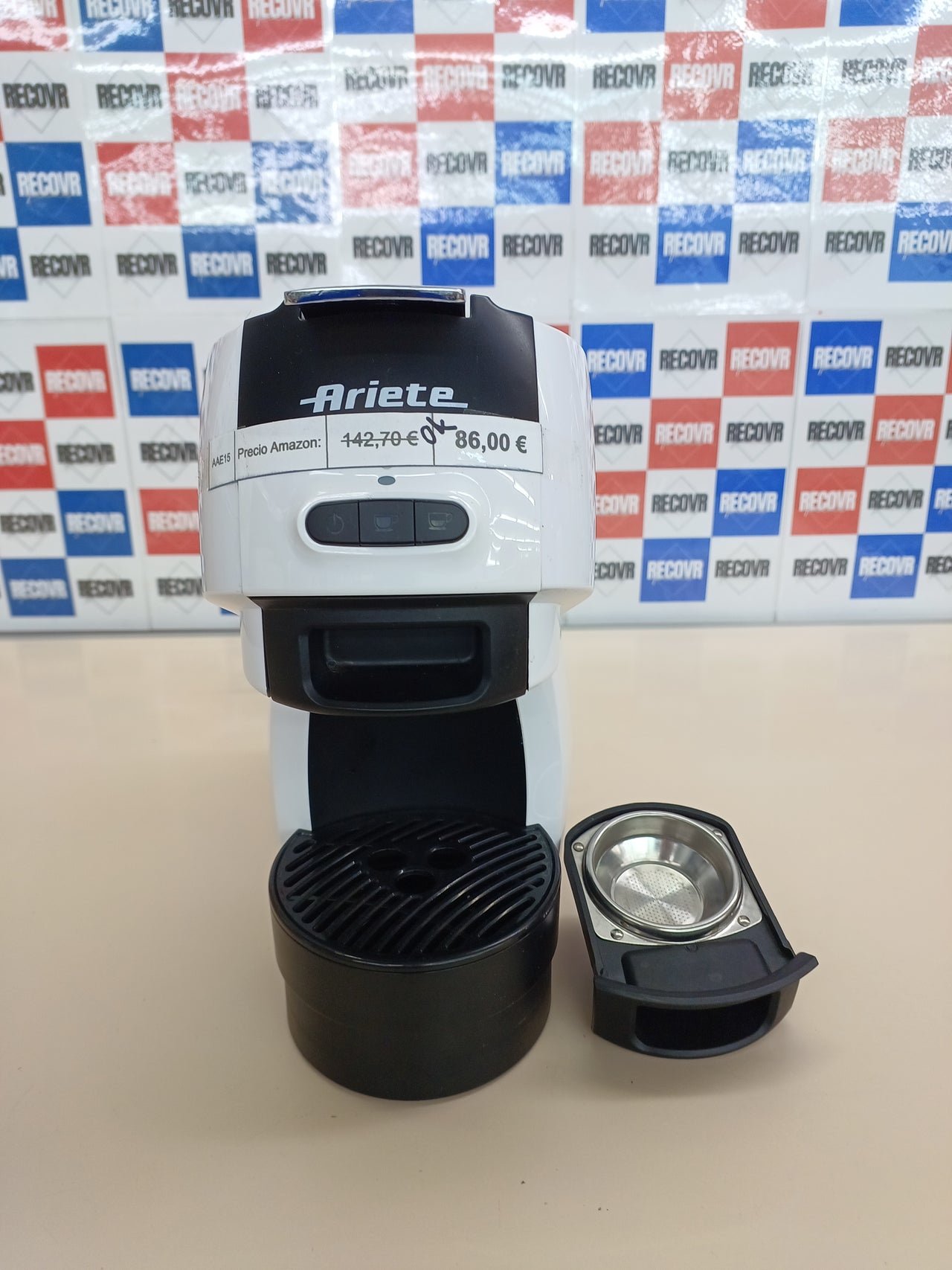 Ariete 1301 Cafetera espresso, Blanco