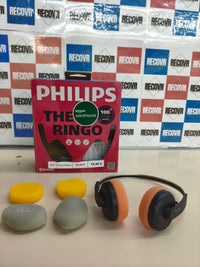 Philips Century 2000 Series - Auriculares inalámbricos supraaurales TAH2000BK/00 The Ringo, Auriculares Retro Bluetooth 5.4 con Tiempo de reproducción de 26 Horas, multipunto, micrófono, Controles