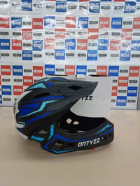 Casco de Bicicleta Talla M (52 56 CM) Niños Ligero Casco Integral con Protector de Barbilla Desmontable Visera Desmontable Casco de Descenso Niños para Patines Scooter Equilibrio Bicicleta