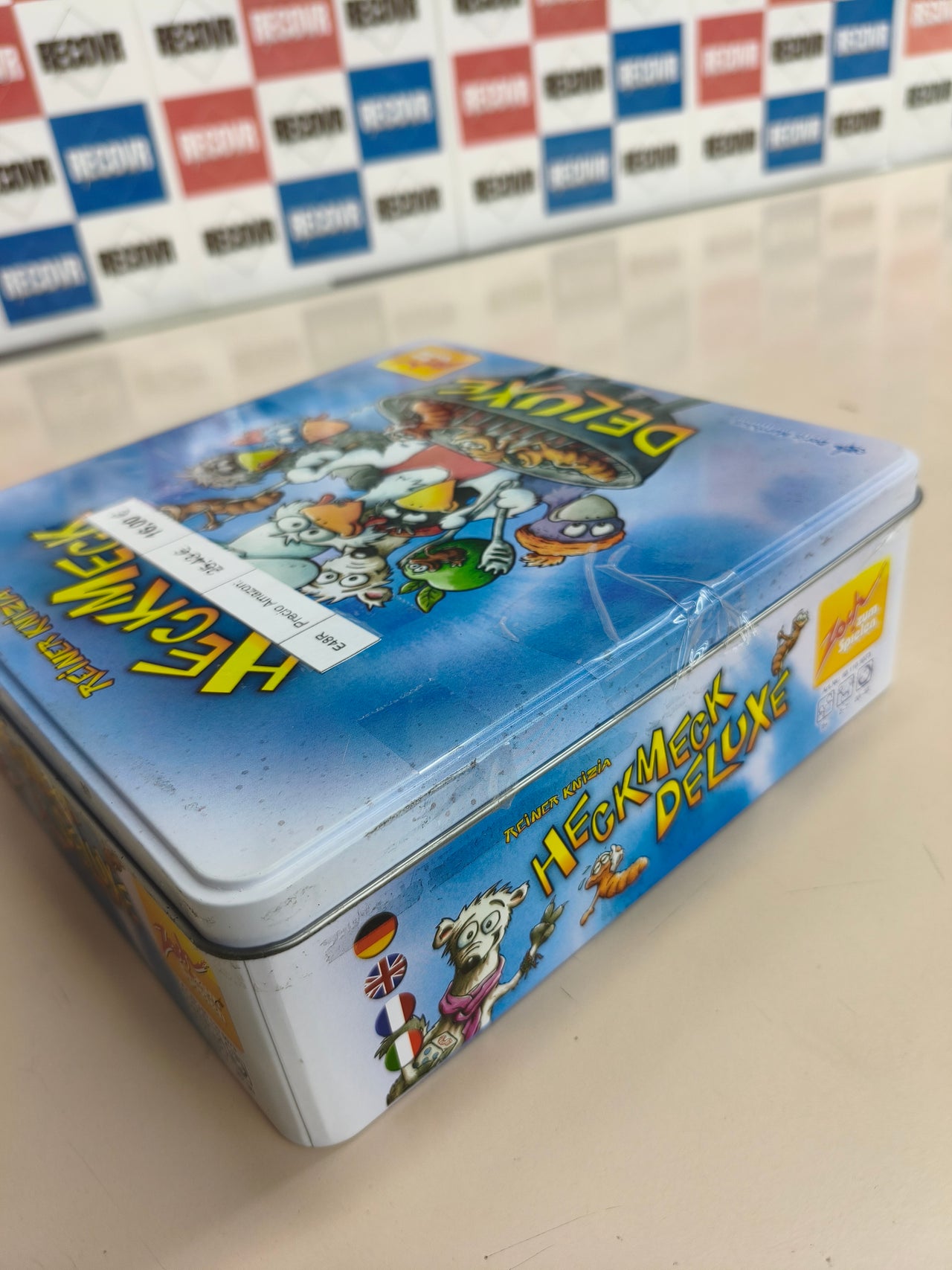 Juego de dados Heckmeck Deluxe en caja metálica para mayores de 8 años