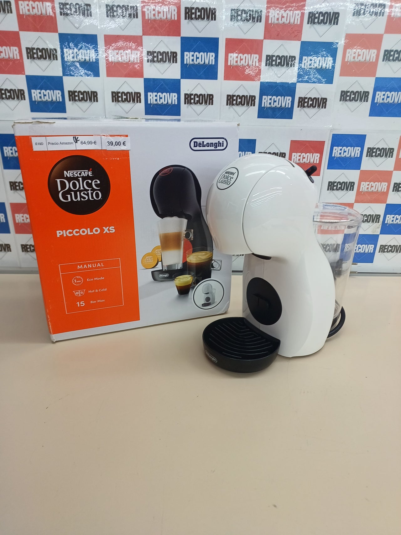 Cafetera cápsulas 1500W supercompacta – De'Longhi