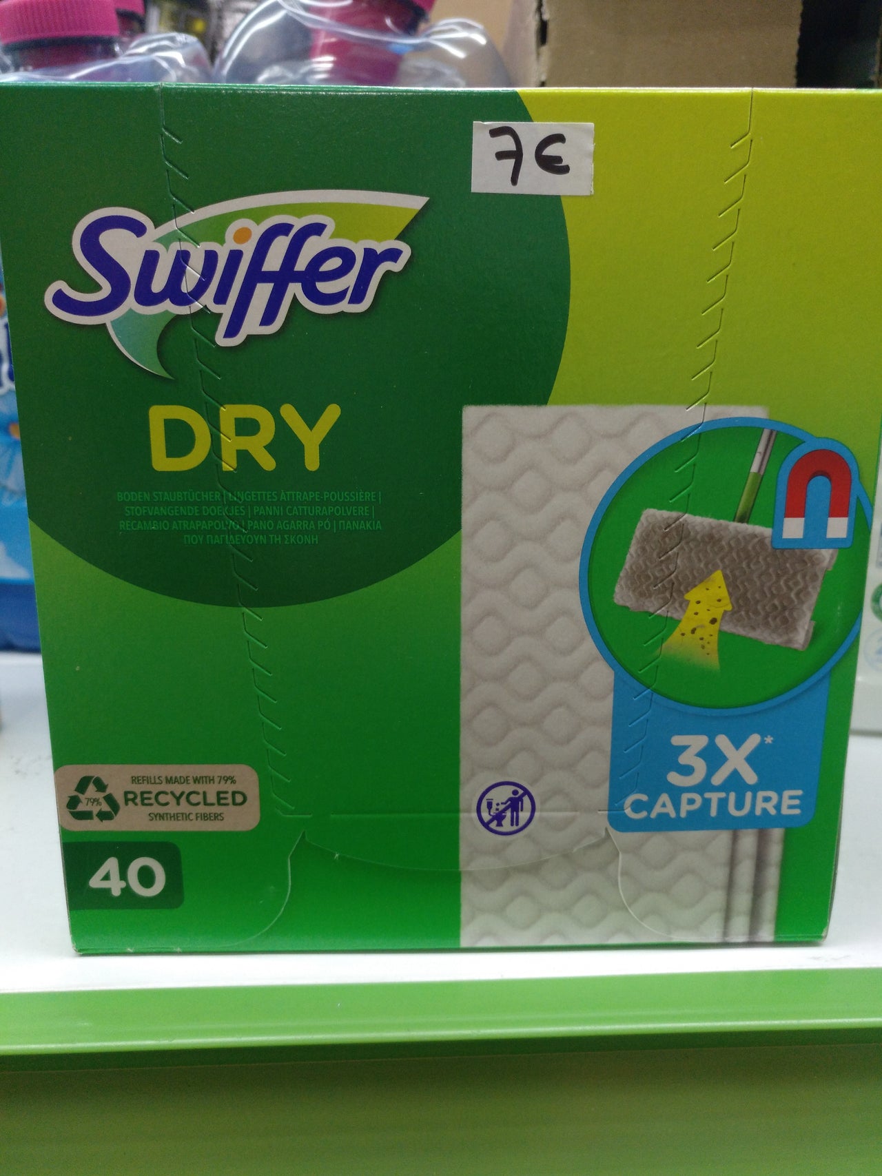 Swiffer Recambios de polvo para escoba 40 piezas, para atrapar y atrapar 3 veces más polvo, suciedad y pelo que una escoba tradicional.
