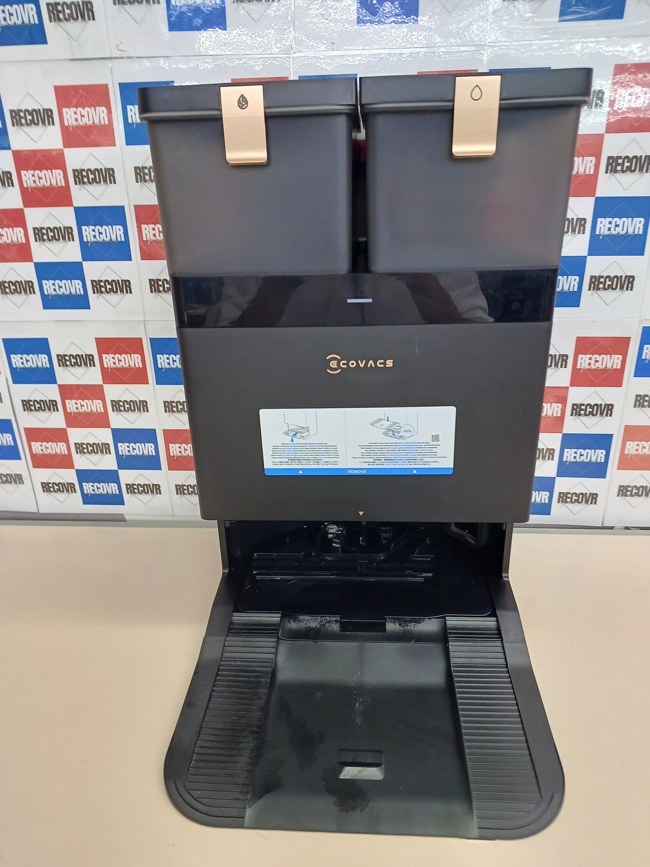 Robot aspirador 18000 Pa fregona agua caliente 75 °C Ecovacs