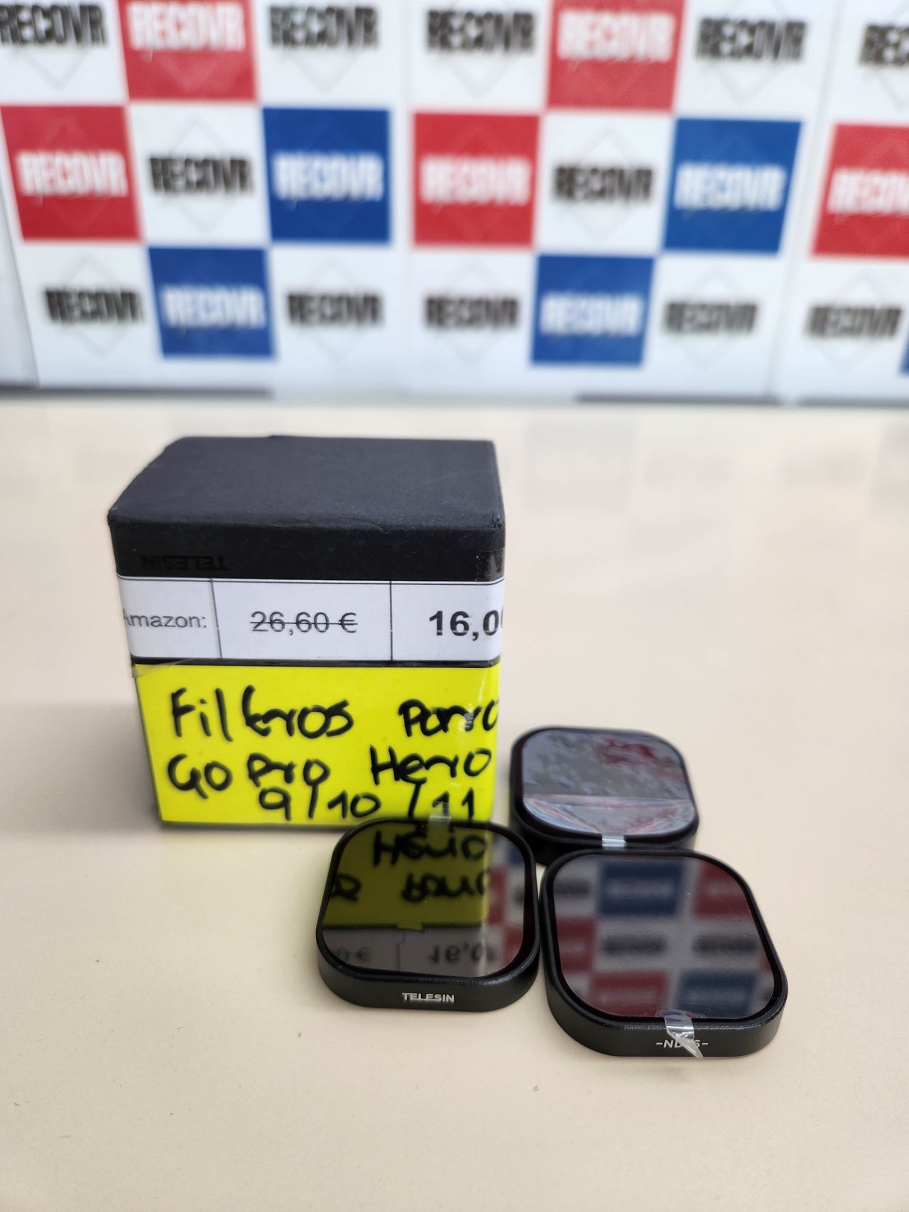 Pack filtros de Lente ND8 ND16 ND32 para GoPro Hero 11 10 9 TELESIN