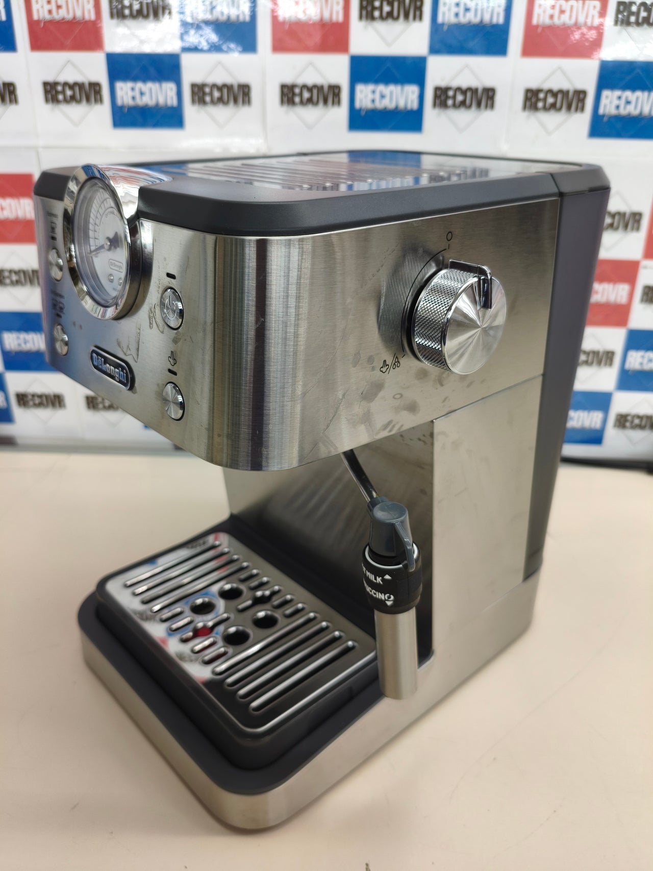 Cafetera espresso manual De’Longhi Classic 15 bares acero inoxidable