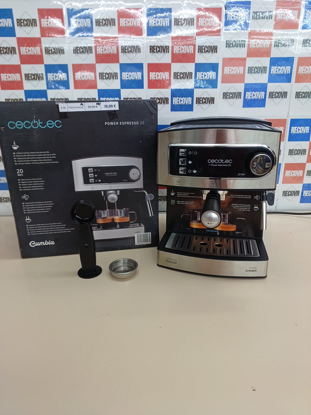 Cafetera espresso 20 bares 850 W – Cecotec