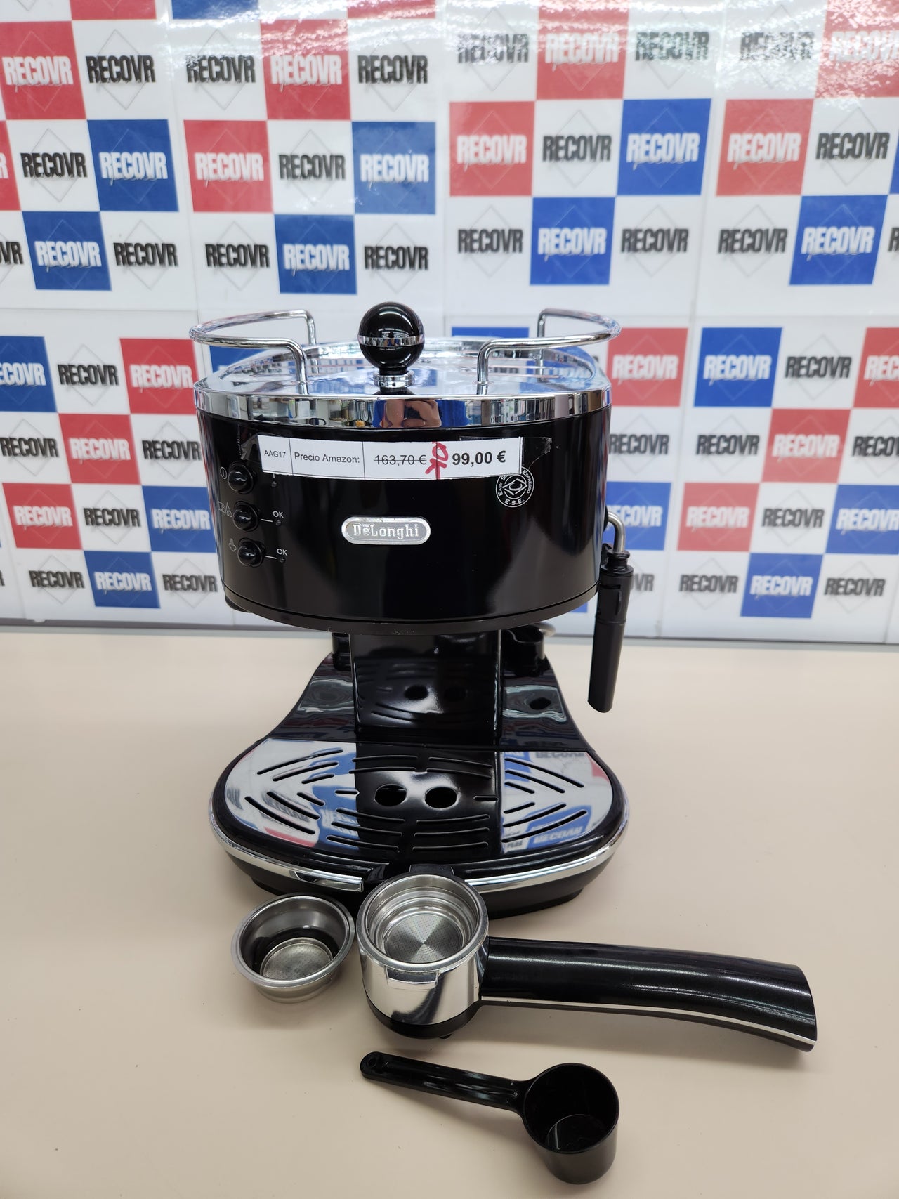 Cafetera 1100 W espresso manual y capuchino, De'Longhi