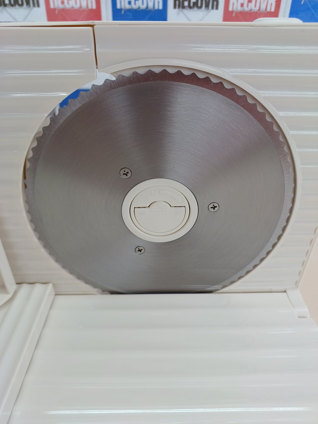 Cortadora De Fiambre YASHE Plegable, 180W, Con Hoja Dentada