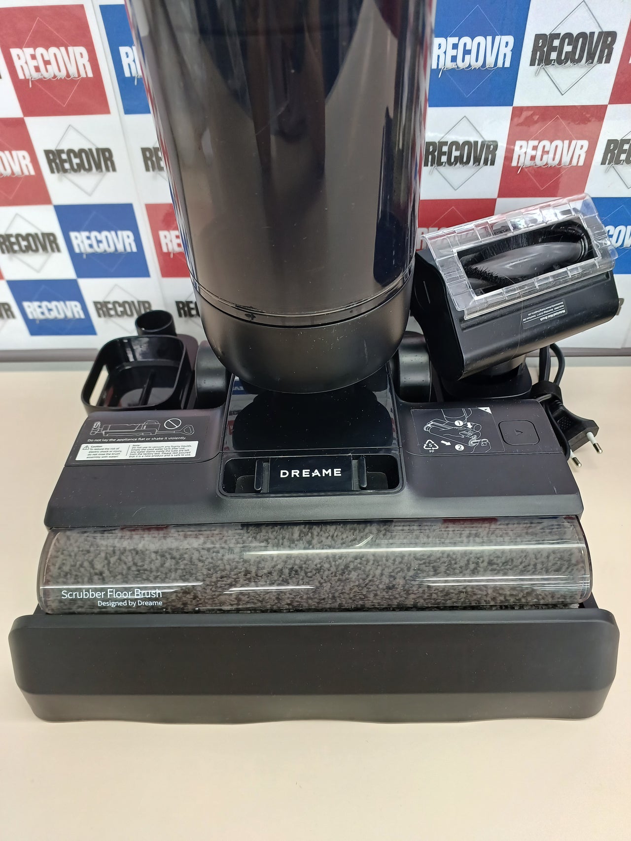 DREAME H12 Dual Aspiradora en Seco y Húmedo, 16000PA Aspiradora Escoba sin Cable 4 en 1, Autolimpieza a 55 °C, Secado con Aire Caliente, Limpieza de Borde a Borde, 4 Modos de Limpieza
