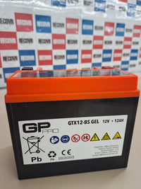 Batería de moto GEL GP-PRO GTX12-BS 12V 12Ah sin mantenimiento