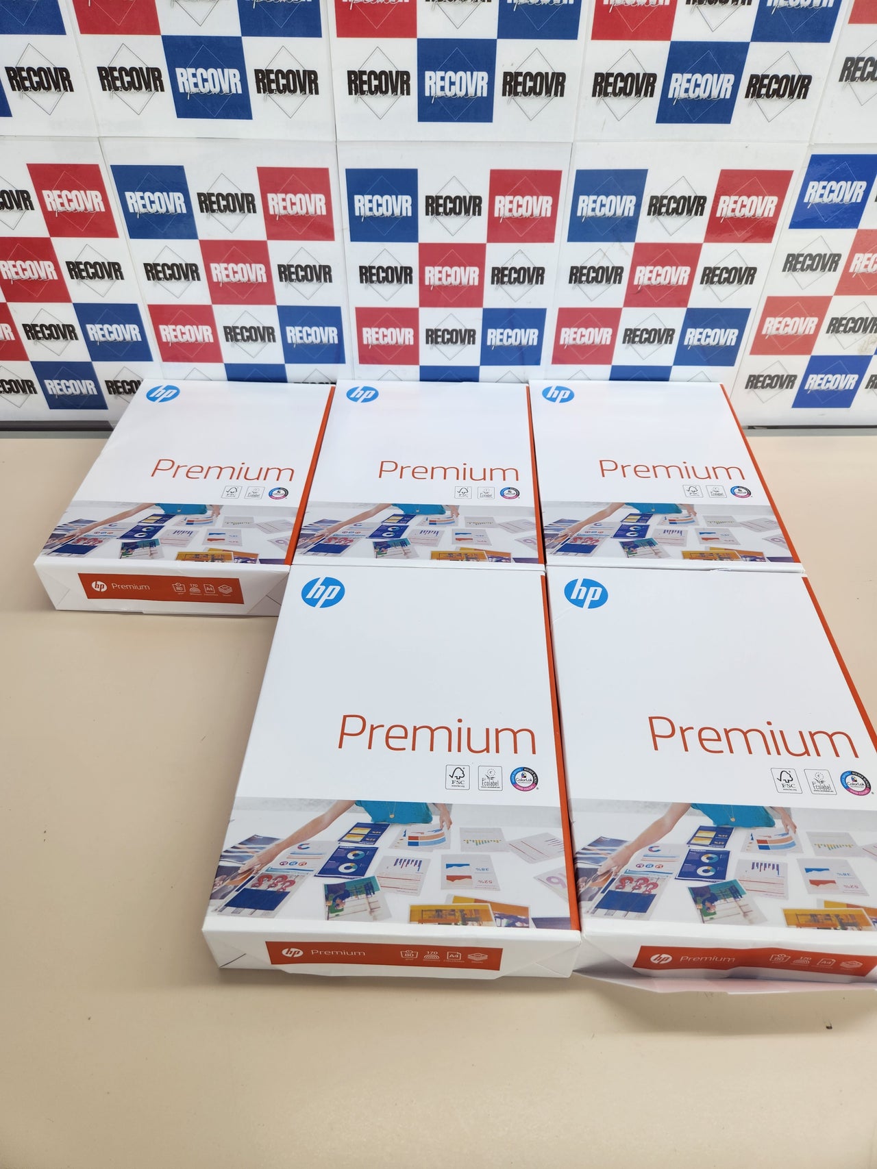 Papel A4 80g 2500 hojas alta blancura HP