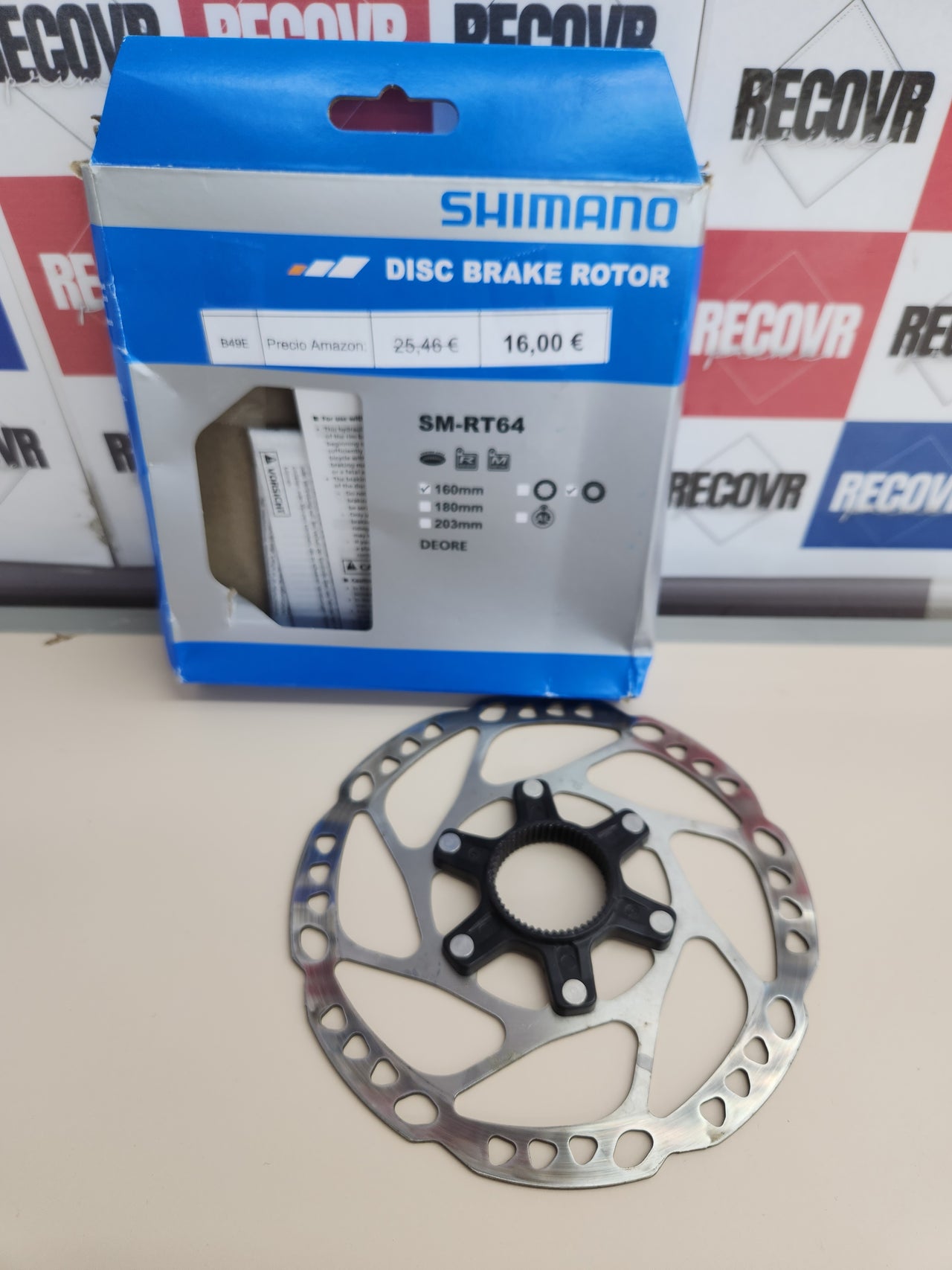Freno 160mm bicicleta, modelo estándar Shimano