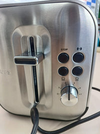 Tostador 2 ranuras 8 niveles acero inox Krups