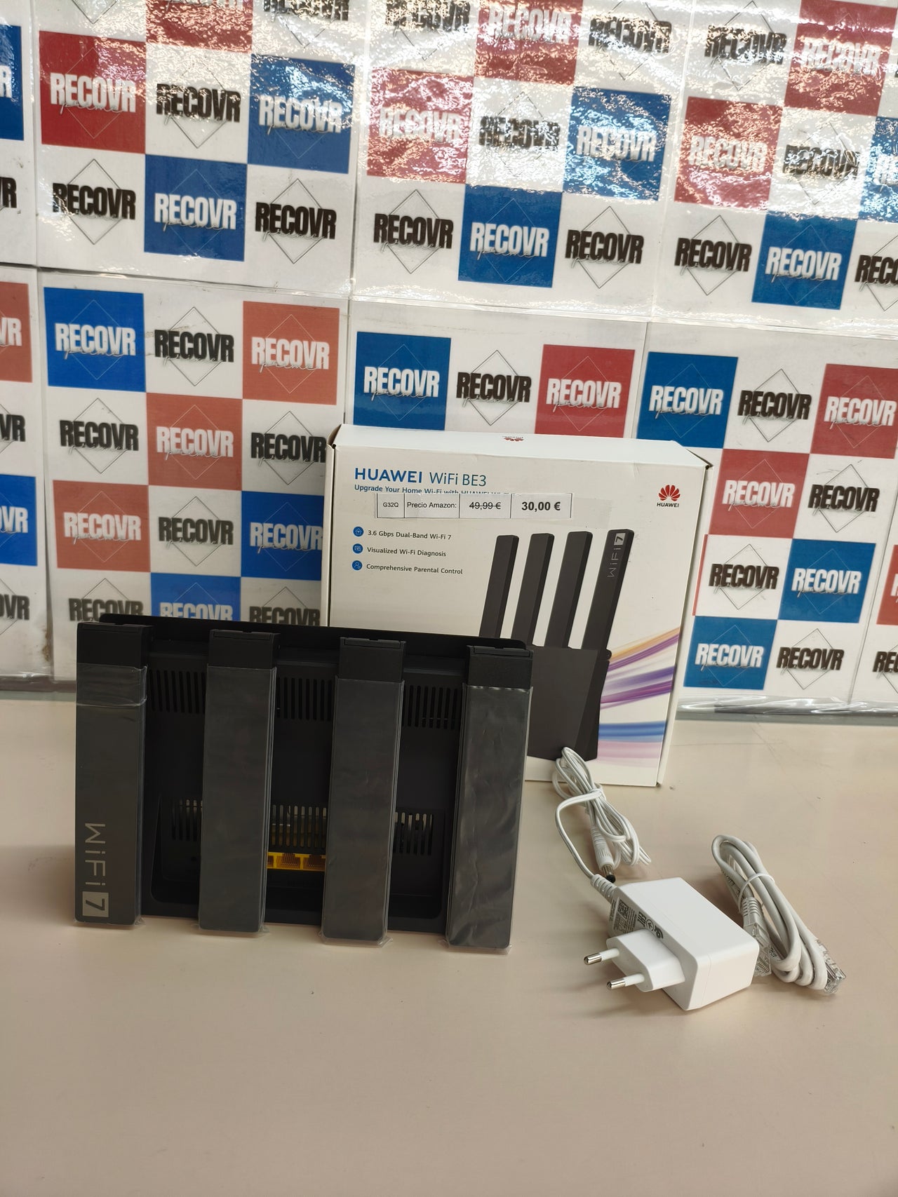 HUAWEI WiFi BE3, router Wi-Fi 7 BE3600, doble banda, negro