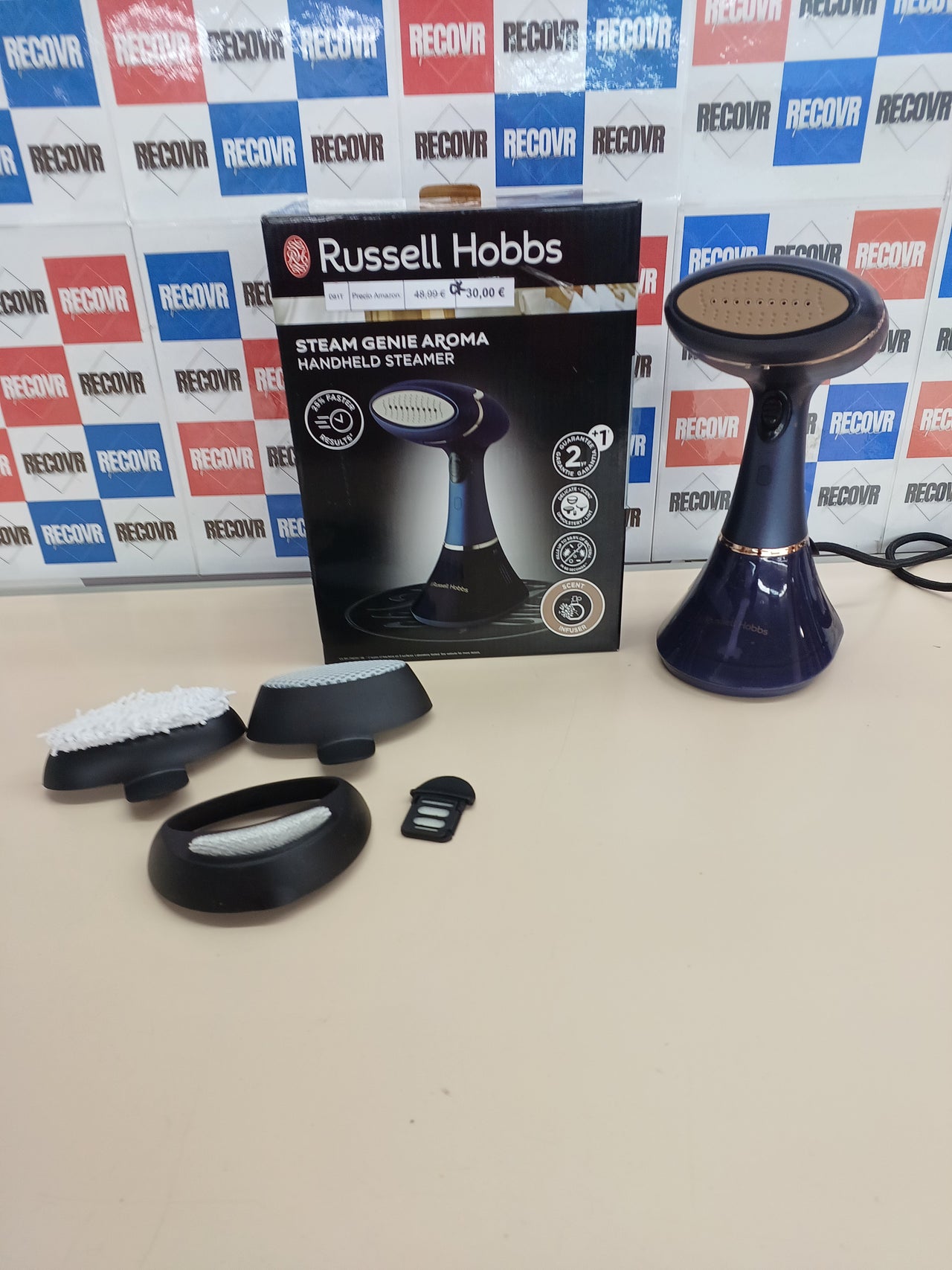 Plancha vertical vapor 1800 W con aroma – Russell Hobbs
