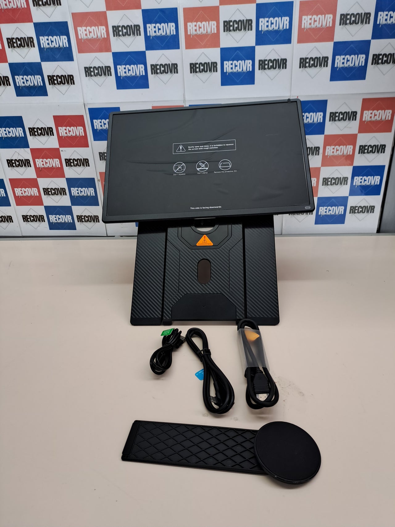 Monitor portátil dual domyfan 16,1” FHD 1200P para portátil y consolas