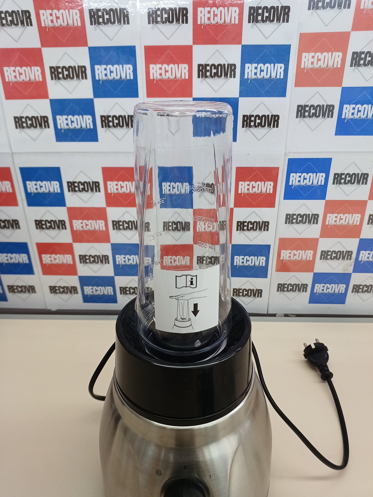Batidora de vaso 2en1 1,5L acero inox Russell Hobbs