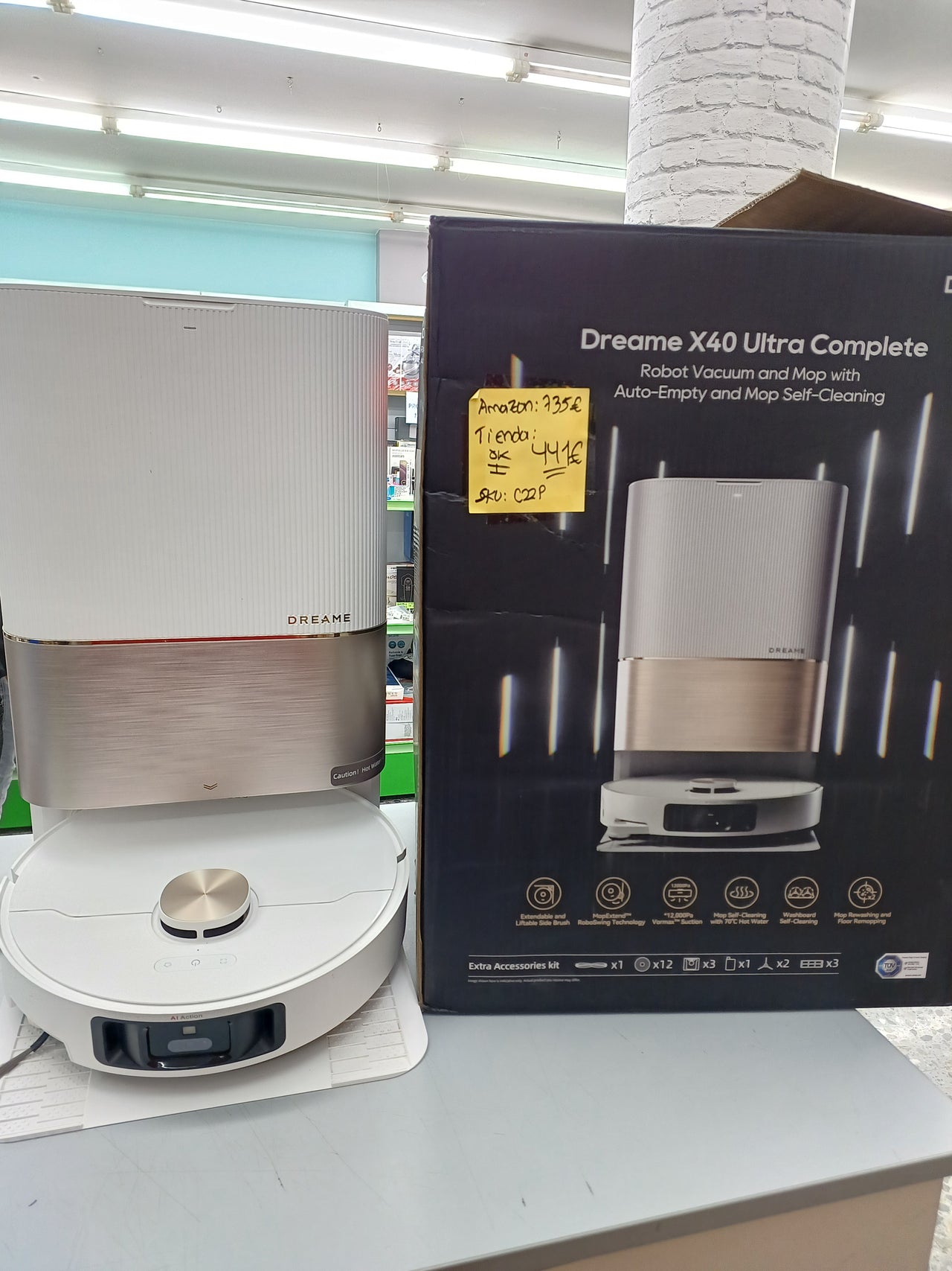 Robot aspirador autovaciado blanco - DREAME