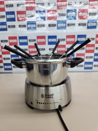 Thumbnail for Fondue Eléctrica 1200W, 1,7 L, 6 tenedores, Para Fundir Chocolate o Queso, Temperatura Ajustable, Función Mantener Calor, Acero Inoxidable - 22560-56 Russell Hobbs