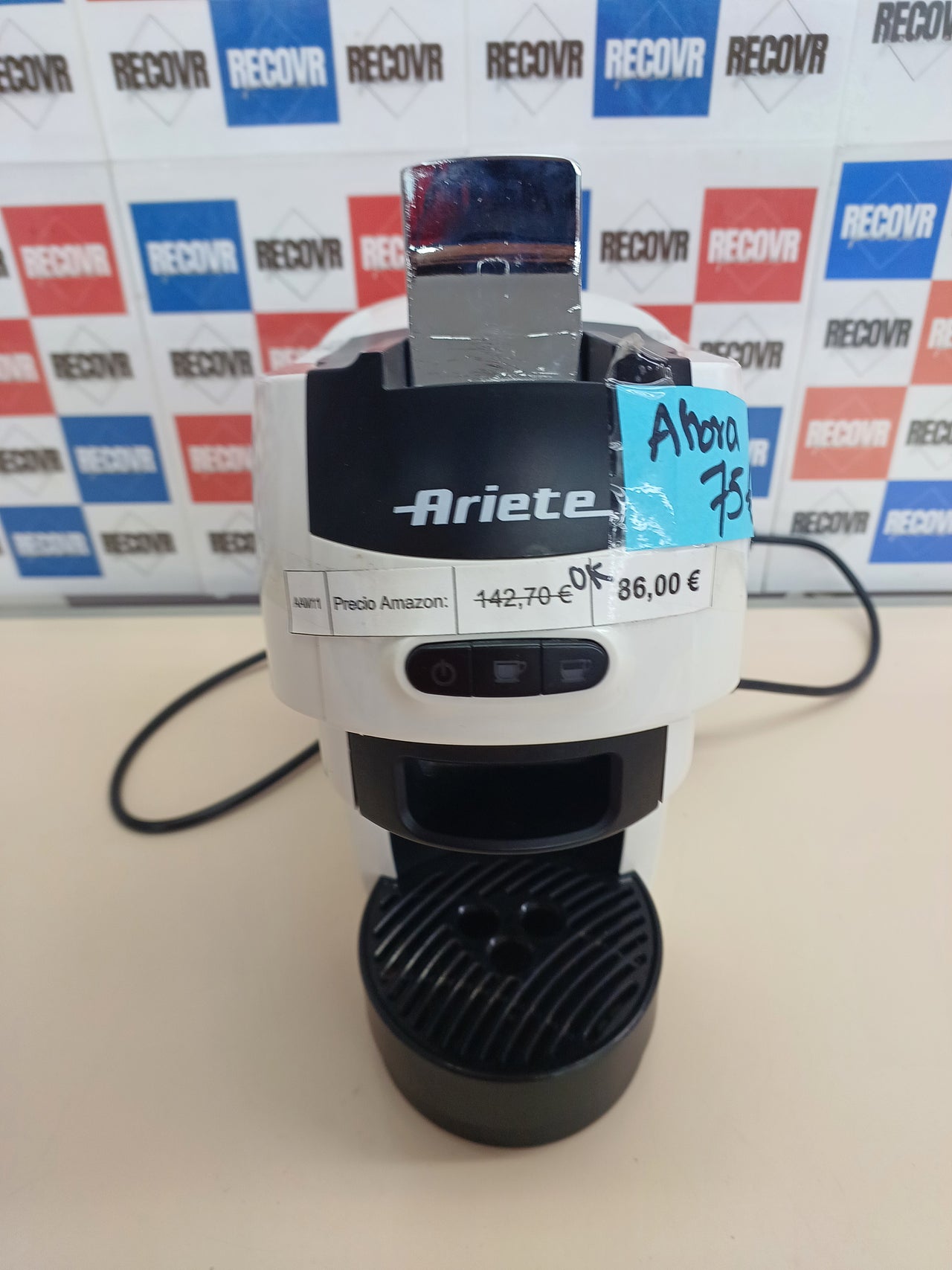 Cafetera espresso compacta blanca - Ariete