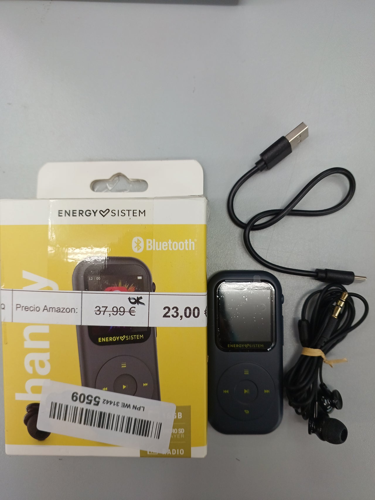 Reproductor MP4 (16GB, Bluetooth, Radio FM Energy Sistem Handy