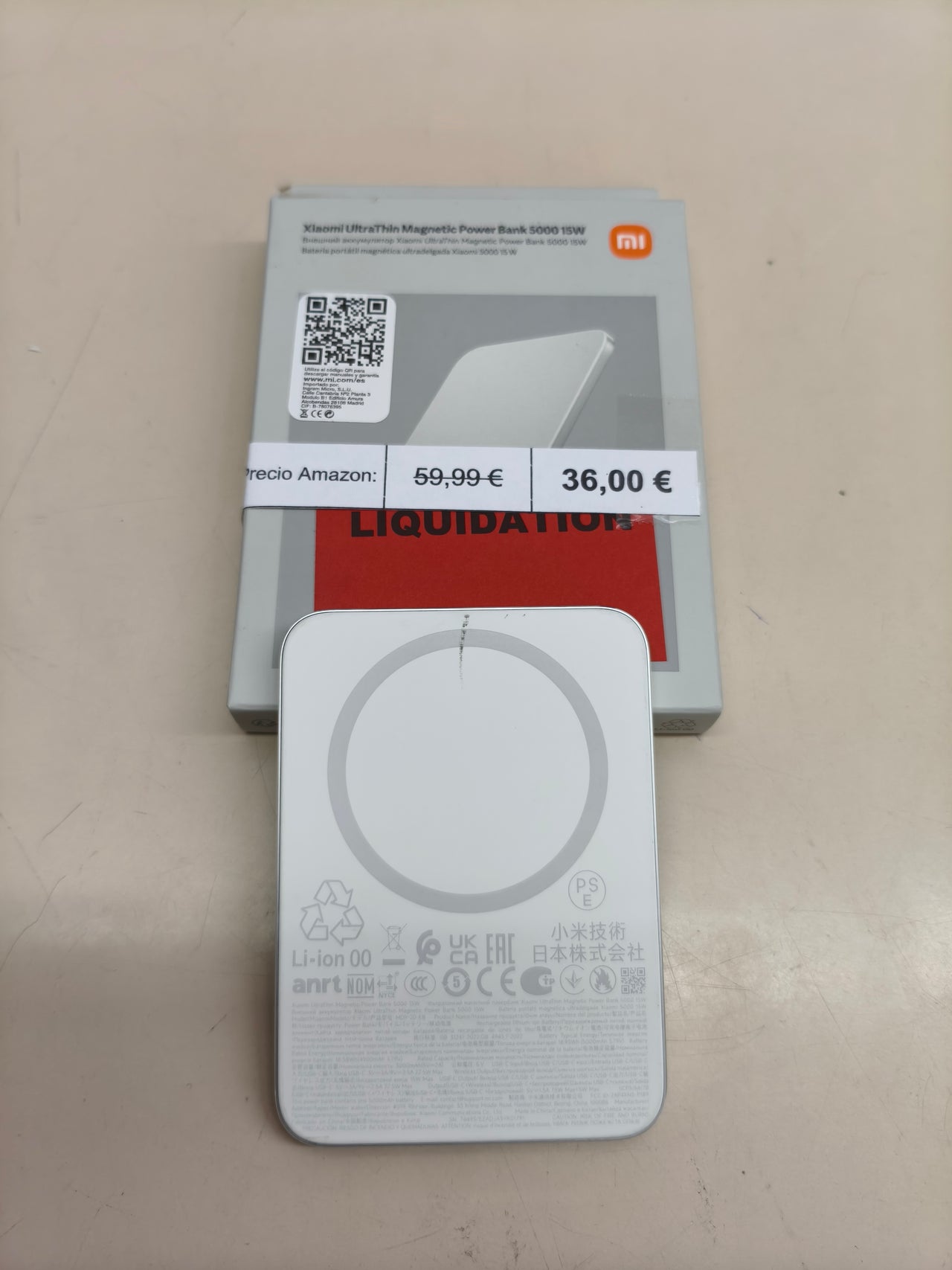 Batería externa magnética Xiaomi 5000 mAh 15 W