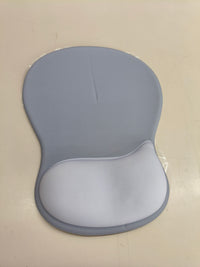 Alfombrilla de ratón ergonómica con reposamuñecas acolchado gris claro