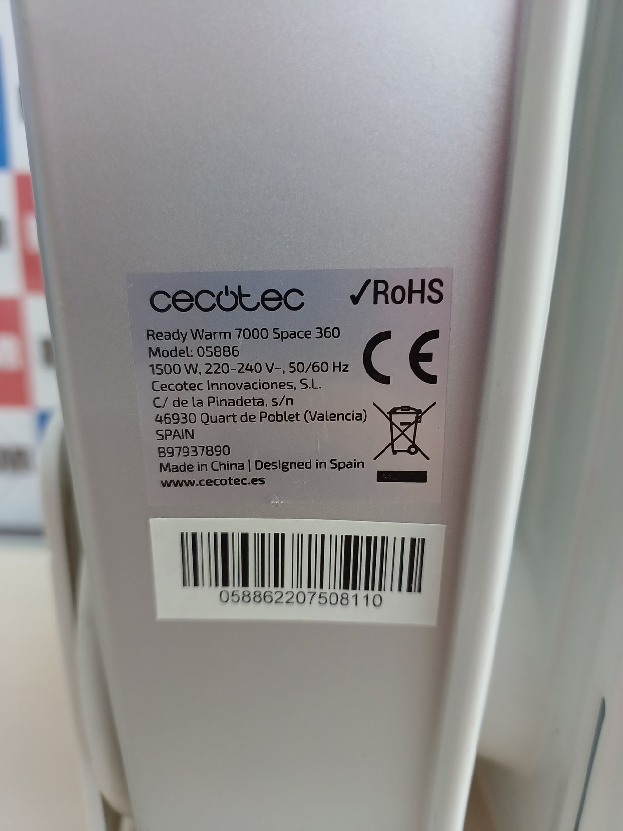 Radiador aceite Cecotec ReadyWarm 7000