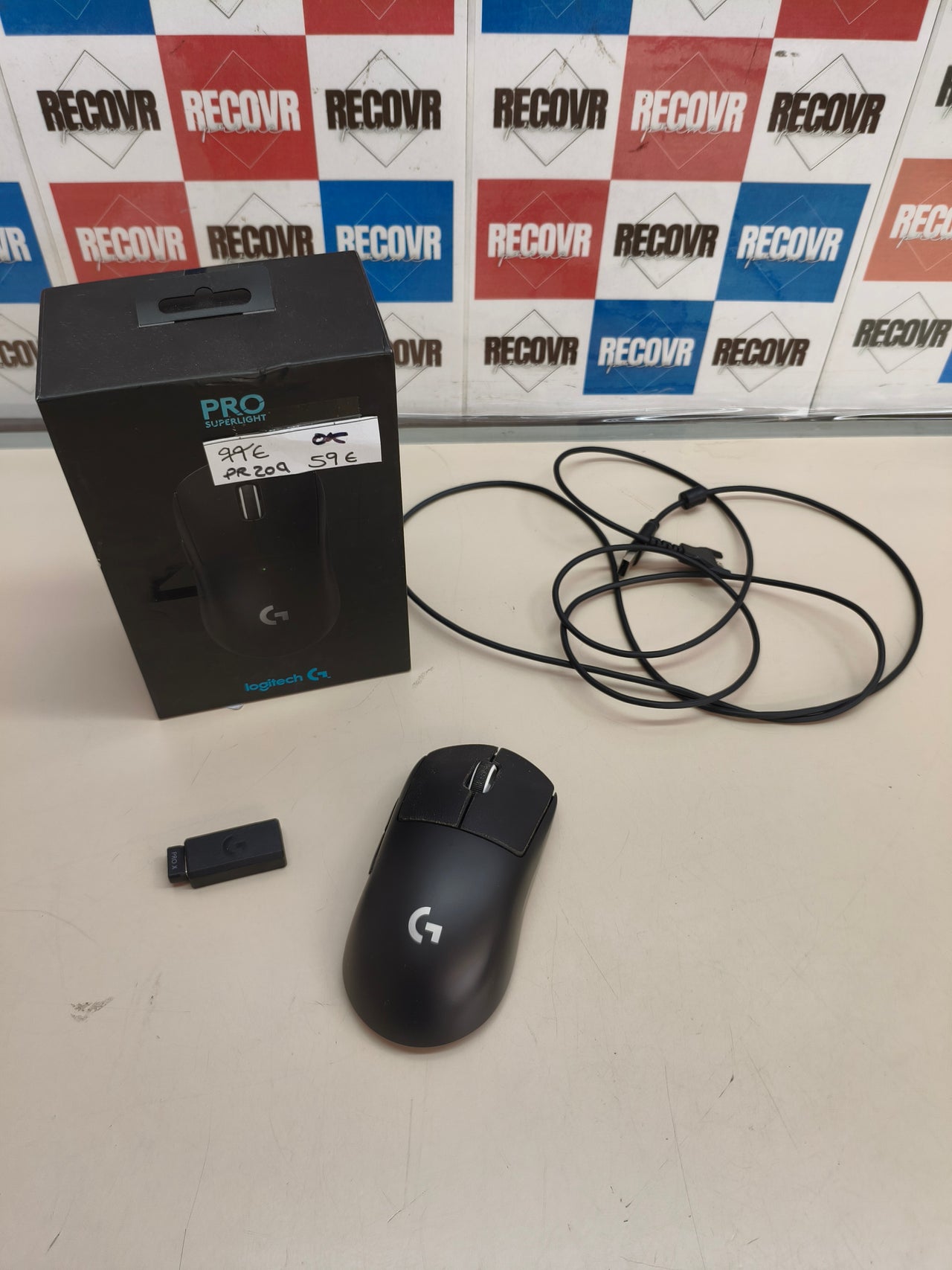 Ratón gaming inalámbrico Logitech G Pro X Superlight 2c, negro