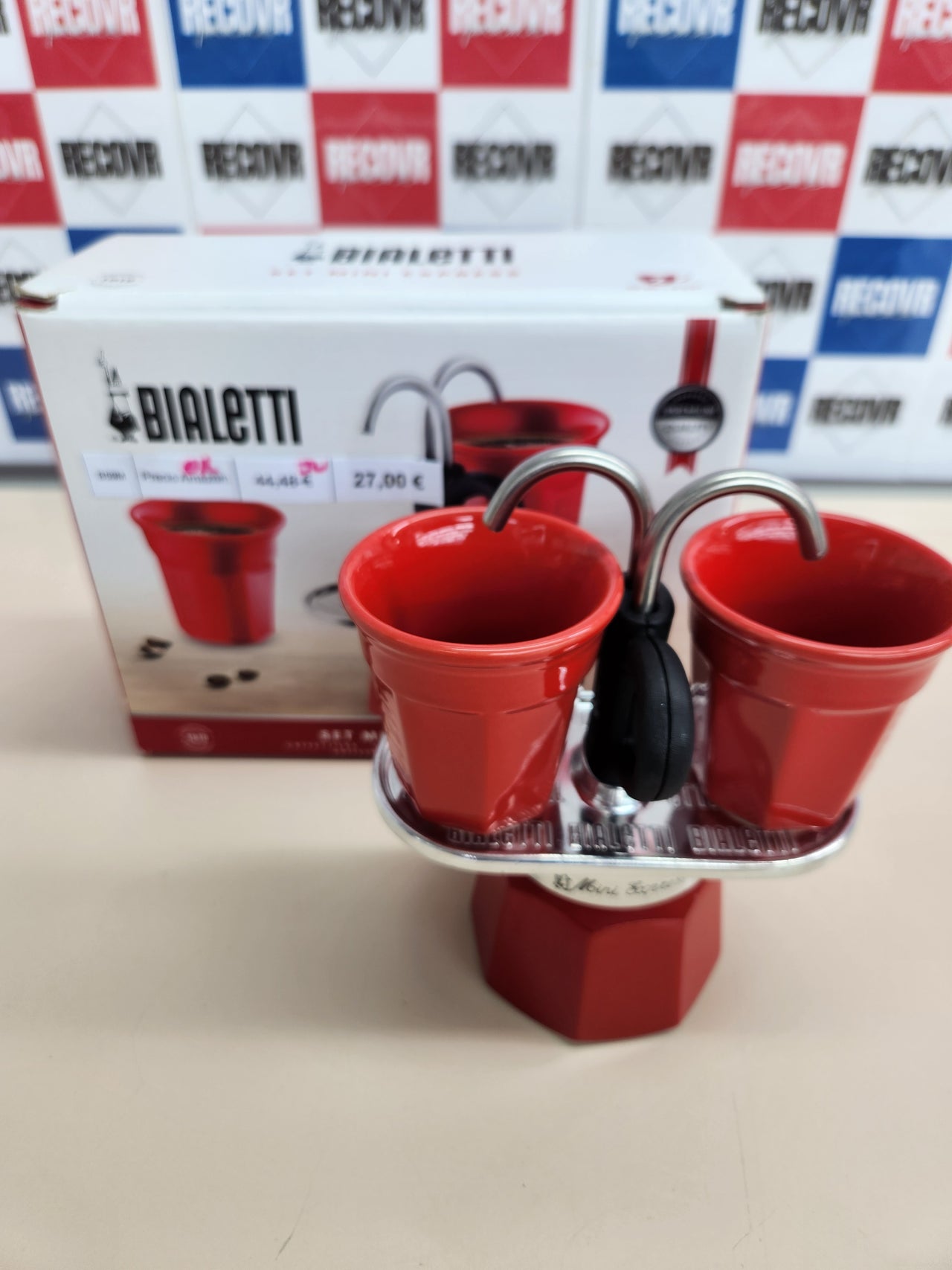 Cafetera 2 Tazas (90 Ml) + 2 Tazas Bialetti