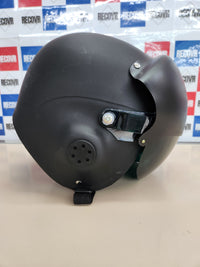 Casco Top Gun negro deluxe con visera ajustable Smiffys