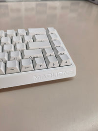 YUNZII MAD68 HE, teclado gaming 60% magnético, blanco