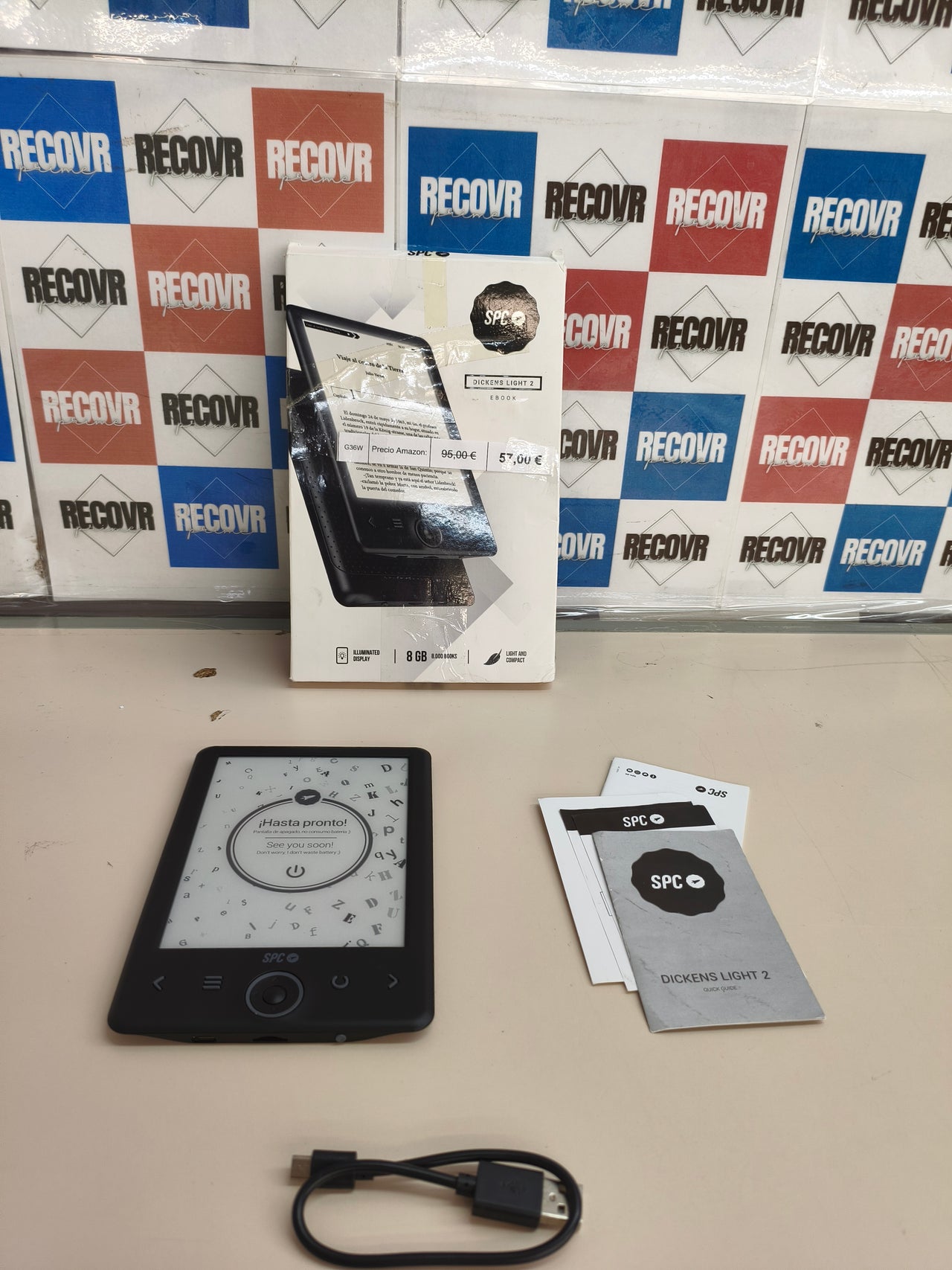 SPC Dickens Light 2, eBook 6", luz frontal, fino