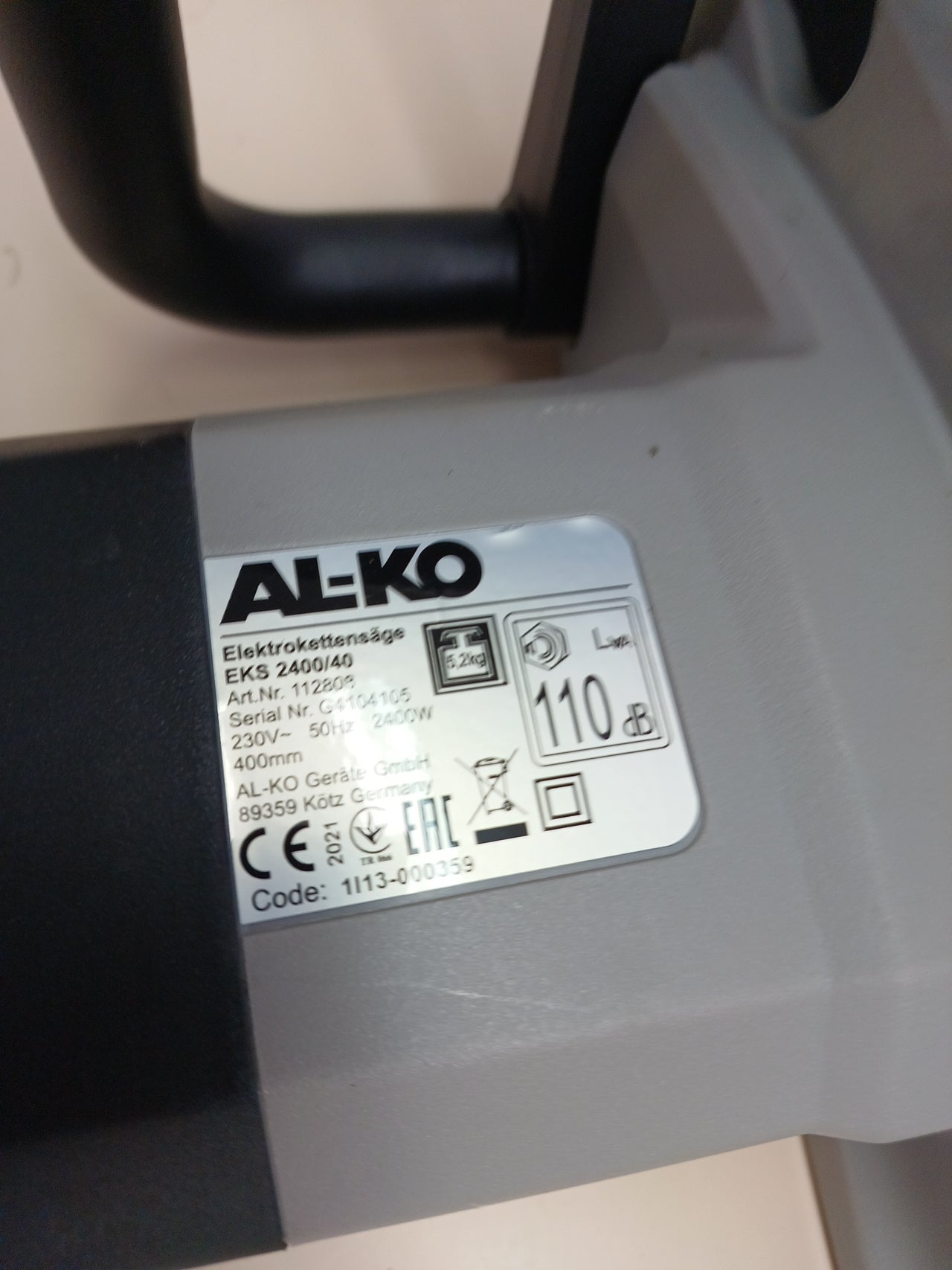 Electrosierra 2400 W espada 40 cm AL-KO