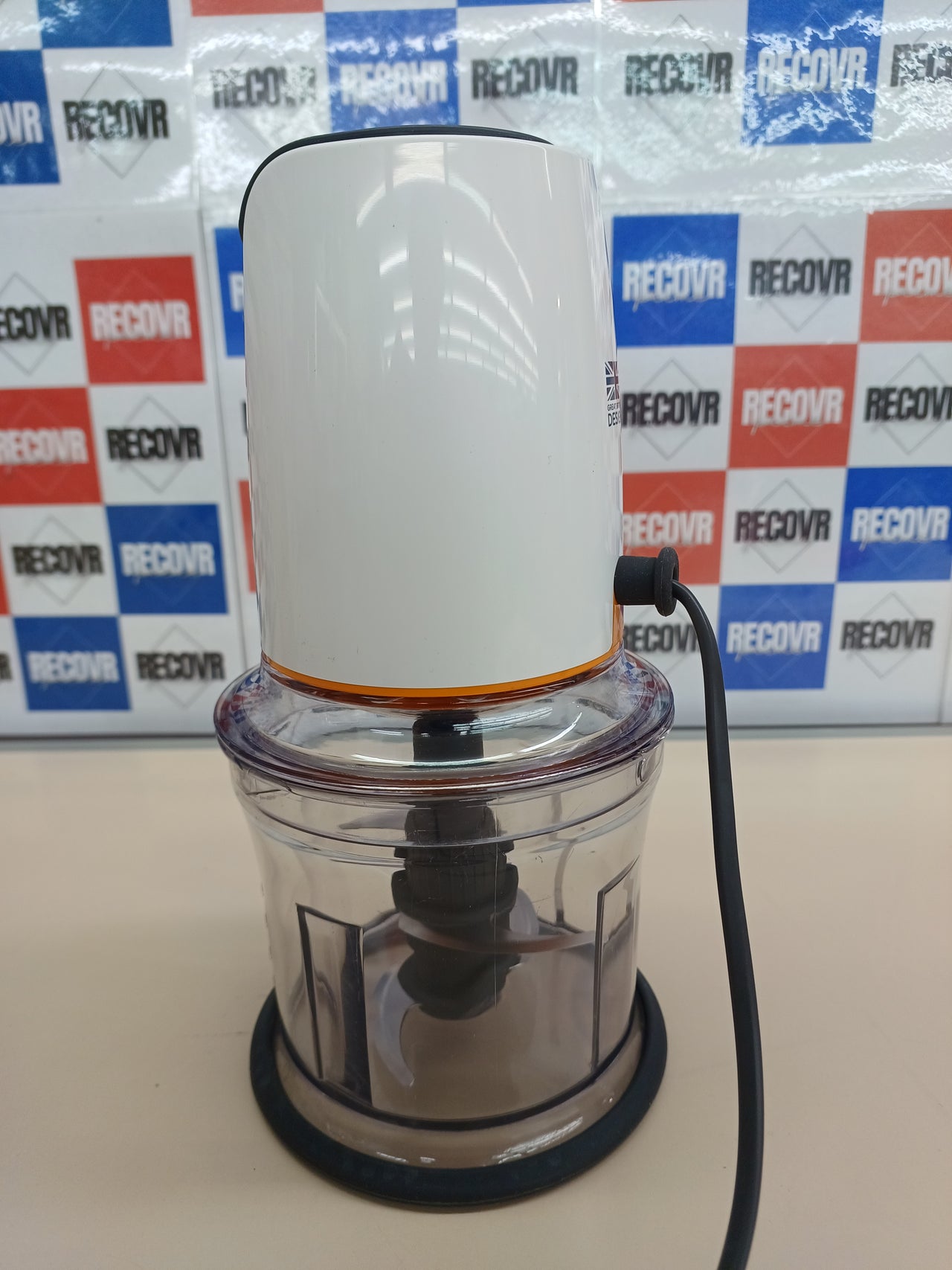 Picadora 500W, 0,5L, 2 Velocidades con Recipiente Cuatro Cuchillas, Anillo Antideslizante para Mayor Estabilidad, Apta para Lavavajillas, Blanca CHP61.100WH Kenwood Easy Chop