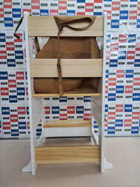 Torre aprendizaje Montessori ajustable madera – BEY & CO